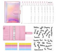 Kznifmk Juego de Carpetas de Presupuesto - Carpeta de Presupuesto con Sobres de Efectivo, Organizador de Efectivo Carpeta de Ahorro de Dinero Sobres de Efectivo para Presupuestar A