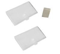 Kznifmk Juego De Libros Transparentes para Guardar Joyas, Caja para Joyas, Estante para PañUelos con Bolsa, Libro Transparente para Guardar Joyas con Bolsa con