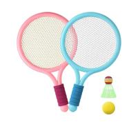 Kznifmk Juego de Raquetas de Bádminton para Niños de 2 Piezas, Raqueta de Tenis para Dos Personas, Estudiantes de Escuela Primaria de 3 A 12 Años, Juguetes Deportivos