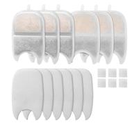 Kznifmk Juego de Repuesto de Filtro de Fuente de Agua para Mascotas, Filtro de Repuesto y Esponja para Bebedero para Gatos de 4L, Accesorios para Bebederos para Mascotas