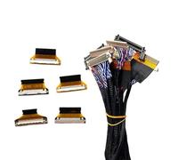 Kznifmk Kit de Cables de Pantalla LVDS de 21 Piezas con Adaptador de Cable de 5 Piezas Probador de Pantalla FPC de Reparación de Pantalla de 10-65 Pulgadas