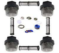 Kznifmk Kit de Empaquetadura para Reparación de Bomba 244194 y Filtro de Entrada UNF de 7/8 Pulgadas 246385 y Kit de Reemplazo de Filtro de Colector de Bomba 246384