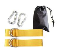 Kznifmk Kit de Instalación Fija Oscilante Hamaca Vendaje Al Aire Libre Columpio Banda Columpio Nylon Corbata Cuerda