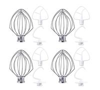 Kznifmk Kit de Licuadora para Gancho de Masa K45DH, Látigo de Alambre K45WW, Raspador de Cuchilla Recubierto K45B, Kit de Reparación del Mezclador Vertical de Tazón de 12 Piezas