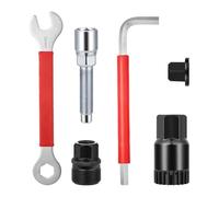Kznifmk Kit de Reparación de Bicicletas Multifunción 7 en 1, Extractor de Brazo de Manivela de Bicicleta para de 7/8/9/10/12 Velocidades, Bicicleta de Carretera