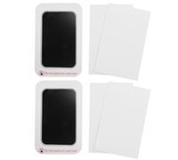Kznifmk Kit de Tinta para Impresión de Perro Mascota, Almohadilla para Huella de Mano de, Huella de Mano Segura DIY, Fácil Limpieza, Recuerdo para Mascota Negro