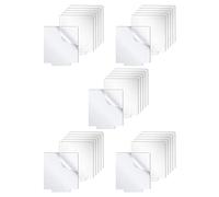 Kznifmk Lámina de Acrílico Fundido Transparente para Letreros de Mesa con Base de Luz LED Proyectos de Exhibición de Bricolaje Luces LED Artesanales para Proyectos 30 Piezas