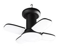 Kznifmk Linterna LED Solar para Acampar, Recargable, 4500 MAh, 500 Lúmenes, Lámpara de Emergencia Plegable, 6 Modos de Luz para Acampar Al Aire Libre y Pescar