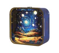 Kznifmk Luces de Estéreo de Madera para Bricolaje con Táctiles A Mano, Regalos de Temporada de Graduación, Luz de Noche, Regalos, B