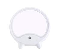 Kznifmk Luz de Espejo Led Ajustable con Vaporizador Humidificador Función Pulverizador de Niebla Espejo de Maquillaje de Mesa de Escritorio