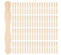 Kznifmk Mangos de Abanico de 8 Pulgadas o EspáTula de Madera o Paquete de Mezcla de Pintura 300 Palitos de Helado Artesanales para el Kit de Suministros para Manualidades de Bricolaje