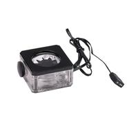 Kznifmk Medidor de Flujo de RefrigeracióN por Agua Medidor de Flujo de Agua RGB de Medidor de Flujo G1/4 Pulgadas para Juegos de PC ConstruccióN de RefrigeracióN por Agua Negro