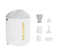 Kznifmk Mini Bomba de Aire Eléctrica con Linterna LED, Compresor de Aire Portátil para Cama de Camping Al Aire Libre, Desinflado Rápido de 3,5 Kpa