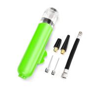 Kznifmk Mini Bomba de Balón de Dos Vías, Juguete de Fútbol, Baloncesto, Voleibol, Anillo de Natación, Chaleco Salvavidas, Bomba Portátil Inflable Verde