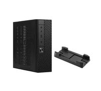 Kznifmk Mini Caja de Escritorio M06 Chasis de PC Mini-ITX Caja de Control Industrial VersáTil y Eficiente con Soporte de Pie TelescóPico