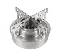 Kznifmk Mini Estufa De Alcohol PortáTil con Soporte para Estufa En Forma De, Quemador De Alcohol para Acampar Al Aire Libre, Hacer Mochilerismo, Cocinar A