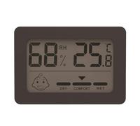 Kznifmk Mini Higrómetro Digital LCD, Higrómetro Electrónico de Temperatura para Interiores, Medidor de Sensor, Termómetro Electrónico para el Hogar, Negro