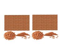 Kznifmk Mini Ladrillos de 700 Piezas para Paisajismo Ladrillos En Miniatura Pared Ladrillos Ladrillos Pequeños para Casa de MuñEcas Piezas de Jardín, Escala 1/35