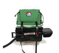 Kznifmk Mochila de Simulación, Bolsa de Almacenamiento de Pala, Bolsa de Equipaje, Bolso para Coche Trepador de Control Remoto 1/8 1/10, Bolsa Verde + Pala