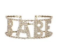 Kznifmk Moda Mujer Collares Carta Rhinestone Incrustaciones Gargantilla Collar