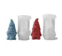 Kznifmk Molde de Silicona 3D Enano de la Serie del DíA de San ValentíN, Molde de Adorno de Yeso para Velas DIY, Gnomos de Amor, FabricacióN de JabóN Hecha una Mano