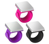 Kznifmk Muñeca de Alfiletero Magnético de 3 Piezas, Alfiletero de Costura Magnético, Muñequera con Soporte de Alfiler Magnético para Coser