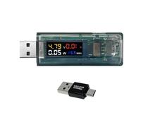 Kznifmk NMMiner Miner 117KH/S USB Chain ESP32 Crypto Miner con Adaptador BTC Solo Lottery Miner Amperímetro USB-A Series Forma Cadena