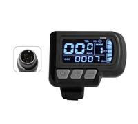 Kznifmk Panel de Tablero con Medidor de Pantalla LCD para Bicicleta Eléctrica LCD-EN06 con USB de 24 V, 36 V y 48 V para Bicicleta de Montaña, Scooter Eléctrico de 6