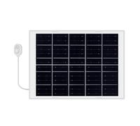 Kznifmk Panel Solar de 8 W con Cable de Extensión IP65 Resistente Al Agua para Cámara de Seguridad para Exteriores