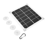 Kznifmk Panel Solar Portátil de 10 W con Doble USB 5 V 2 A, Placa de Células Solares para Coche, Carga de Teléfono y Acampada Al Aire Libre