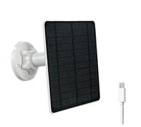 Kznifmk Paneles Solares de 5 W IP65 A Prueba de Agua con Cable de 3 Metros para Cámara con Batería de 5 V Cámara de Baja Potencia Cámara de Seguridad para Exteriores,C