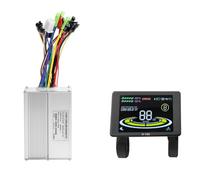 Kznifmk Pantalla LCD para Tablero de Instrumentos de Bicicleta Eléctrica H-100 SM5+2PIN+20A 36V/48V Controlador de Sinusoidal para Kit de Modificación de Bicicleta de Montaña