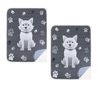 Kznifmk Paquete de 2 Almohadillas Reutilizables para Cachorros de 36 X 41 Pulgadas, Lavables para el Entrenamiento de Perros, Almohadillas Súper Absorbentes para para Perros