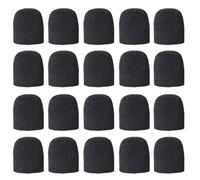 Kznifmk Paquete de 20 Parabrisas de MicróFono de Espuma Negra, Cubiertas de Espuma para MicróFono, Parabrisas de MicróFono de Mano para Estudio de GrabacióN Karaoke KTV