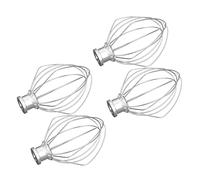 Kznifmk Paquete de 4 Accesorios de Mezclador de Látigo de Alambre de Acero Inoxidable para K45WW Pastel de Harina Globo Batidor Batidor de Crema de Huevo