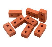 Kznifmk Paquete de 50 Miniladrillos una Escala 1/12 Ladrillos en Miniatura de HormigóN PequeñOs Accesorios para Casa de MuñEcas de Paisajismo