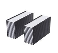 Kznifmk Paquete de 50 Portaetiquetas MagnéTicos Etiquetas MagnéTicas de Canal C, Portatarjetas de Datos MagnéTicos con Protector de PláStico Transparente