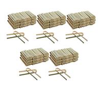 Kznifmk Paquete de 600 Mini Tenazas de Bambú, Tenazas Desechables de 4 Pulgadas, Mini Utensilios de Bambú Desechables EcolóGicos