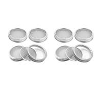 Kznifmk Paquete de 8 Tapas para Tarros de Brotes de Acero Inoxidable para Tarros de Boca y para Cultivar Brotes