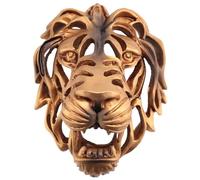 Kznifmk Pared de LeóN de NóRdico Animal Lion Art Wall DecoracióN de Lujo Cocina Pared Dormitorio Interior Resina Lion Wall,PequeñO