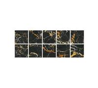 Kznifmk Pegatinas Adhesivas Decorativas de Mármol para Azulejos de Baño y Cocina, Decoración Autoadhesiva Impermeable una L