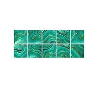 Kznifmk Pegatinas Adhesivas Decorativas de Mármol para Azulejos de Baño y Cocina, Decoración Autoadhesiva Impermeable D M