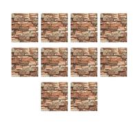 Kznifmk Pegatinas de Pared Tridimensionales 4.3D Papel Tapiz Autoadhesivo Pegatinas Decorativas Anticolisión 10 Piezas