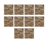 Kznifmk Pegatinas de Pared Tridimensionales 5.3D Papel Tapiz Autoadhesivo Pegatinas Decorativas Anticolisión 10 Piezas