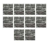 Kznifmk Pegatinas de Pared Tridimensionales 6.3D Papel Tapiz Autoadhesivo Pegatinas Decorativas Anticolisión 10 Piezas