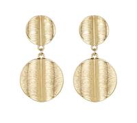 Kznifmk Pendientes De Aleación De Círculo Moda Geométrico Pendientes De Metal Laminado Redondo Estilo Punk Personalidad Exagerada Para Mujer Brinco Joyas De Oreja