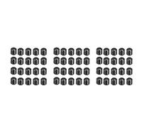 Kznifmk Perilla Giratoria de Potenciómetro de Plástico de 60 Piezas 15X13.5 mm para Perilla de Volumen de Guitarra de Eje Tipo D de 6 mm de Diámetro.