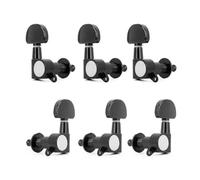 Kznifmk Perilla para Cuerdas de Guitarra Perilla para Ukelele y Guitarra Folk Perilla para Cuerdas Clásicas Completamente Cerradas Color Negro