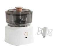 Kznifmk Picadora de Ajos Eléctrica de 350 Ml Mini Procesador de Alimentos con Carga USB para Cebollas Carne y con Batidora de Alimentos