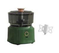 Kznifmk Picadora de Ajos Eléctrica de 350 Ml Mini Procesador de Alimentos con Carga USB para Cebollas, Carne y con Batidora de Alimentos Verde